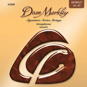 Dean Markley Vintage Bronze Signature Acoustic Guitar Strings Extra Light 10-47