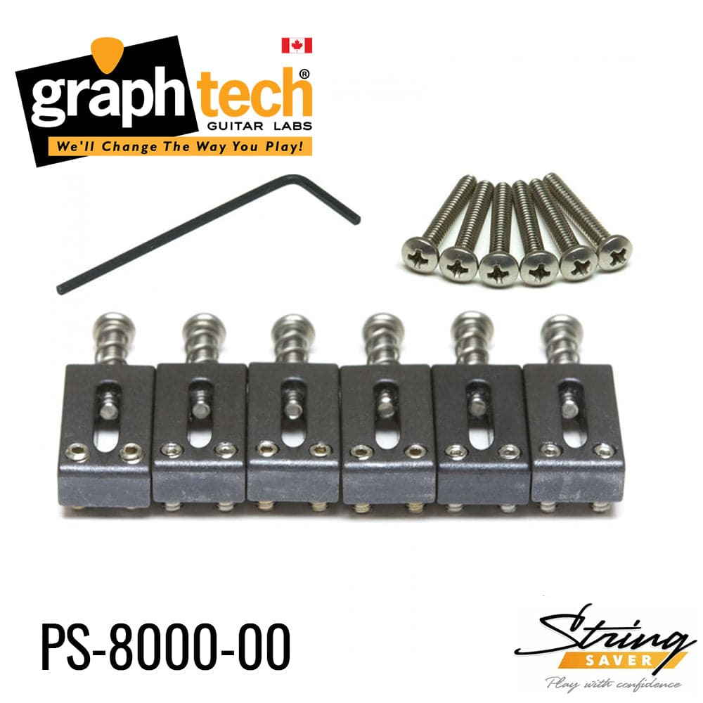 Graph Tech PS-8000-00 String Saver Saddle Kit for Strat & Tele
