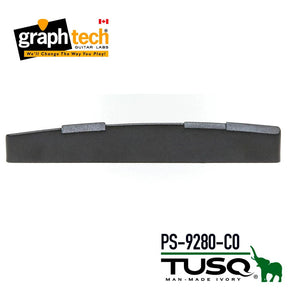 Graph Tech Black Tusq XL PS-9280-C0 Acoustic saddle compensated 1/8" String Saver