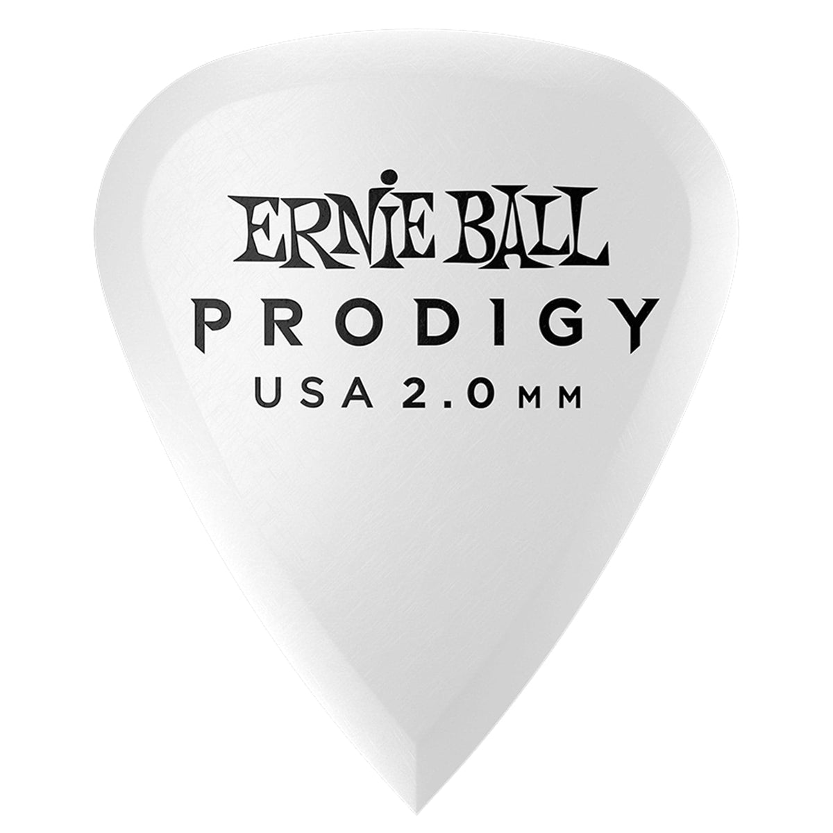  Ernie Ball 2.0mm White Standard Prodigy Picks - 6-Pack (P09202)