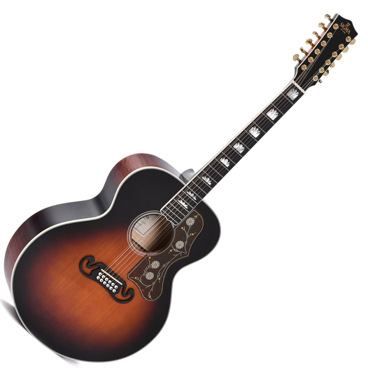 Sigma GJA12-SG200 12 String Electro Acoustic Guitar - Vintage Sunburst