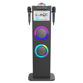 iDance 6-in-1 Wireless Karaoke Speaker with Disco Ball + 2x Disco LED Rings