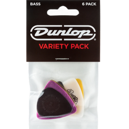Jim Dunlop PVP117 Bass Variety Plectrum Pack - 6 Pack