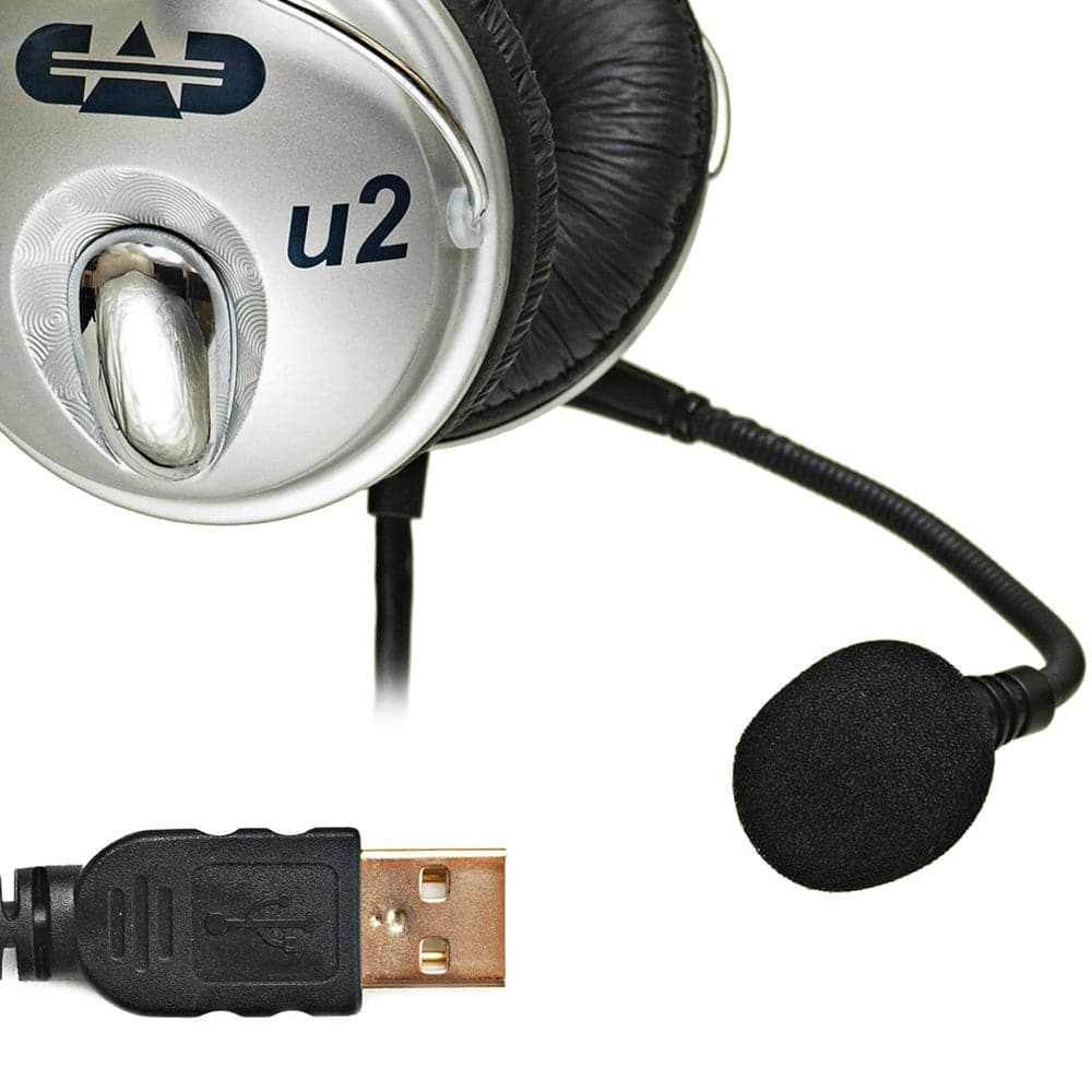 CAD USB Stereo Headphones with Cardioid Condenser Microphone