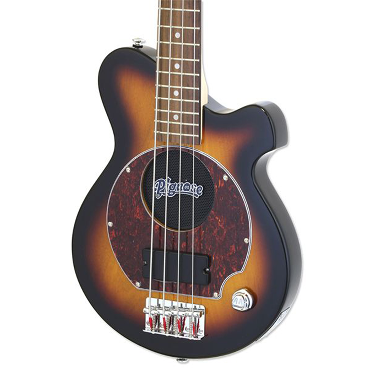 Aria Pignose PGB-200 Bass Guitar - Brown Sunburst