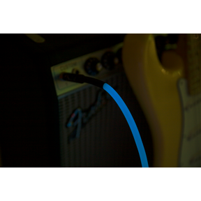 Fender Pro Glow In The Dark Instrument Cable - 10ft 3m - Blue