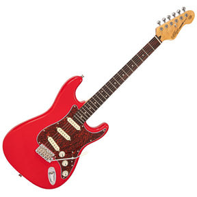 Vintage V60 Coaster Series Electric Guitar ~ Gloss Red
