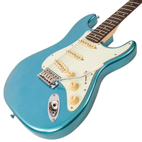 Vintage V6 ReIssued Electric Guitar ~ Candy Apple Blue