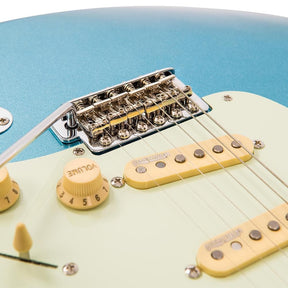 Vintage V6 ReIssued Electric Guitar ~ Candy Apple Blue