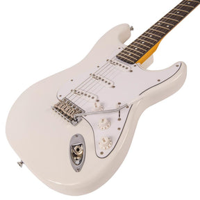 Vintage V6JMH ReIssued Electric Guitar ~ Olympia White 'Fillmore'