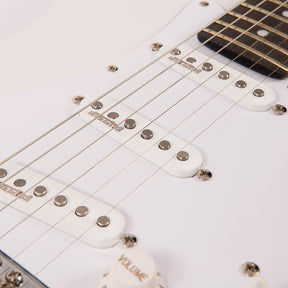 Vintage V6JMH ReIssued Electric Guitar ~ Olympia White 'Fillmore'