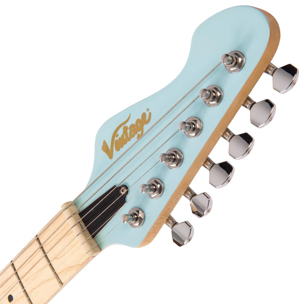 Vintage V6M24 ReIssued Electric Guitar ~ Laguna Blue