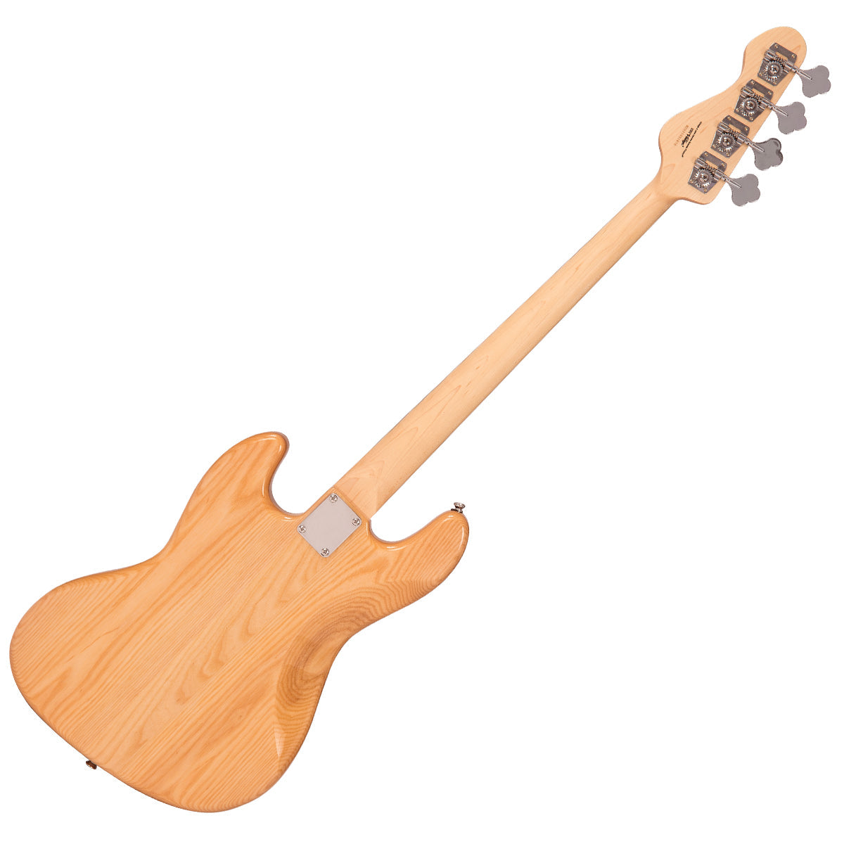 Vintage VJ74 ReIssued Maple Fingerboard Bass ~ Natural Ash