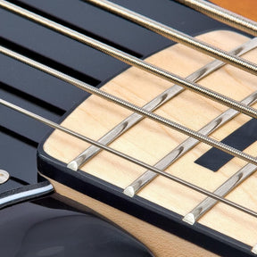Vintage VJ75 ReIssued Maple Fingerboard Bass Guitar ~ 5-String ~ Sunburst