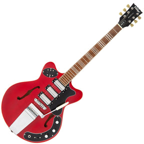 Vintage REVO Series 'Superthin' Guitar ~ Cherry Red