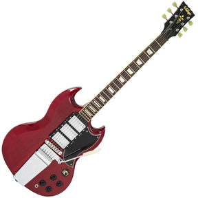Vintage VS63V ReIssued Electric Guitar ~ Cherry Red