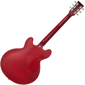 Vintage VSA500 ReIssued Semi Acoustic Guitar ~ Cherry Red