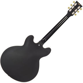 Vintage VSA500P ReIssued Semi Acoustic Guitar ~ Boulevard Black