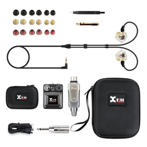Xvive In-Ear Monitor Wireless System with T9 In-Ear Monitors and Travel Case