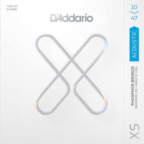 D'Addario XS Acoustic Phosphor Bronze - Light - 12-String - 10-47 (XSAPB1047-12)