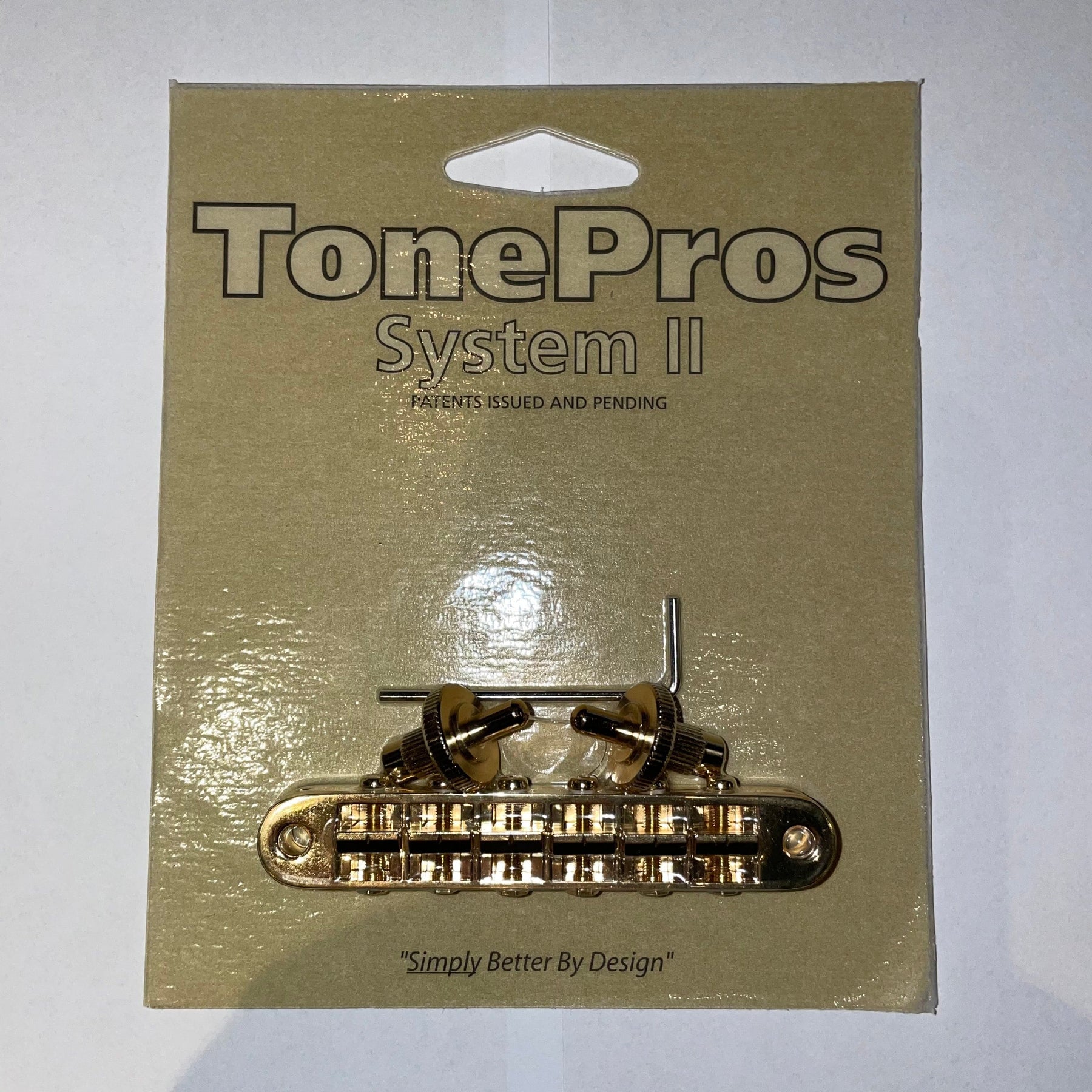 TonePros T3BP Tune-o-Matic Bridge for Gibson Les Paul / SG - Gold