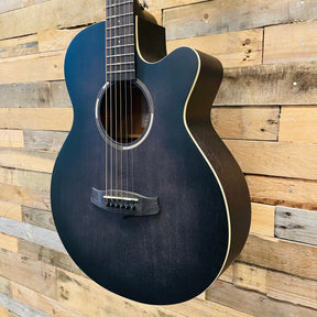 Tanglewood TWBB-SFCE Blackbird Folk Guitar Cutaway - Smokestack Black Satin - Electro Acoustic