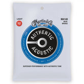 Martin Strings MA140 SP 80/20 Bronze Authentic Acoustic Guitar Strings Light 12-54