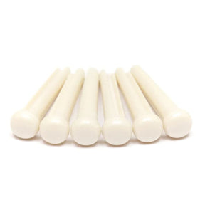 Graph Tech PP-1100-01 Tusq - Traditional Style Bridge Pins - White w/ Not Dots