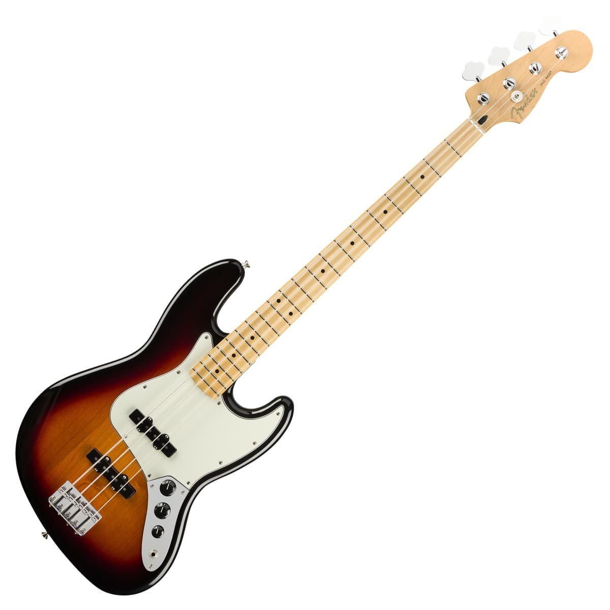 Fender Player Jazz Bass Guitar - 3 Tone Sunburst - Maple Fingerboard