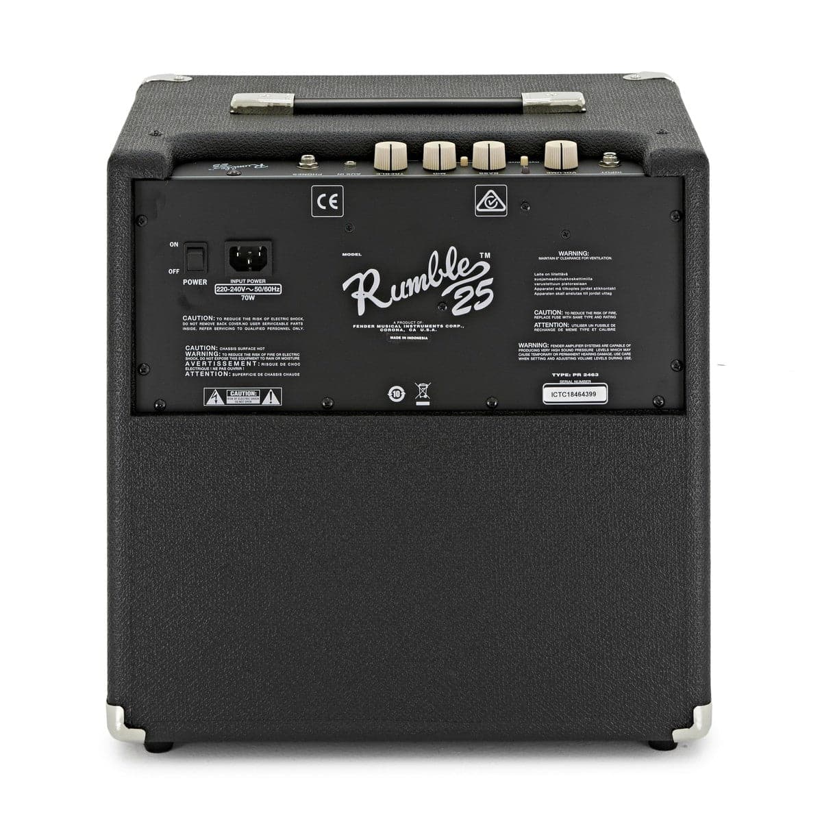 Fender Rumble 25 v3 25w Bass Guitar Amplifier