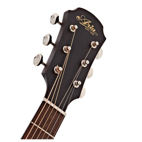 Aria 131DP Delta Player Parlour Acoustic Guitar - Muddy Brown