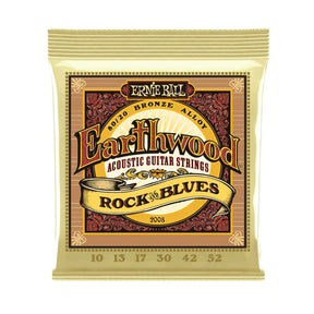 Ernie Ball Earthwood Rock & Blues 80/20 Bronze Acoustic Guitar Strings - 10-52