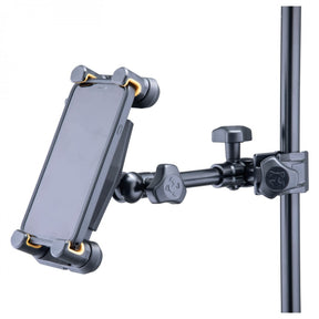 Hercules DG307B iPad & Tablet Holder Mic Stand Clamp - Fits 6.1"- 13" Tablets