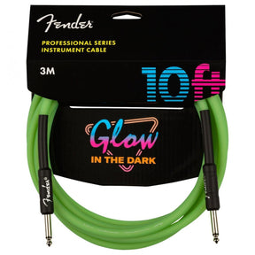 Fender Glow In The Dark Cable -10ft 3m - Green