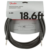 Fender Professional Series Instrument Cable - Straight - 5.5m 18.6ft - Black