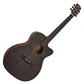 Cort Core Electro Acoustic Guitar - Solid Spruce - Trans Black with Case