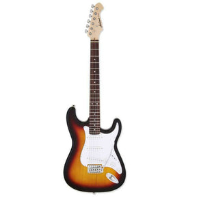 Aria STG-003 Electric Guitar - Black, Blue, Red and White