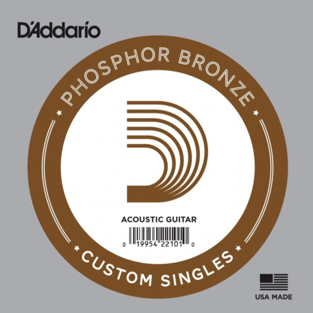 D'Addario Strings Acoustic Guitar Single String Phosphor Bronze 22 - 56