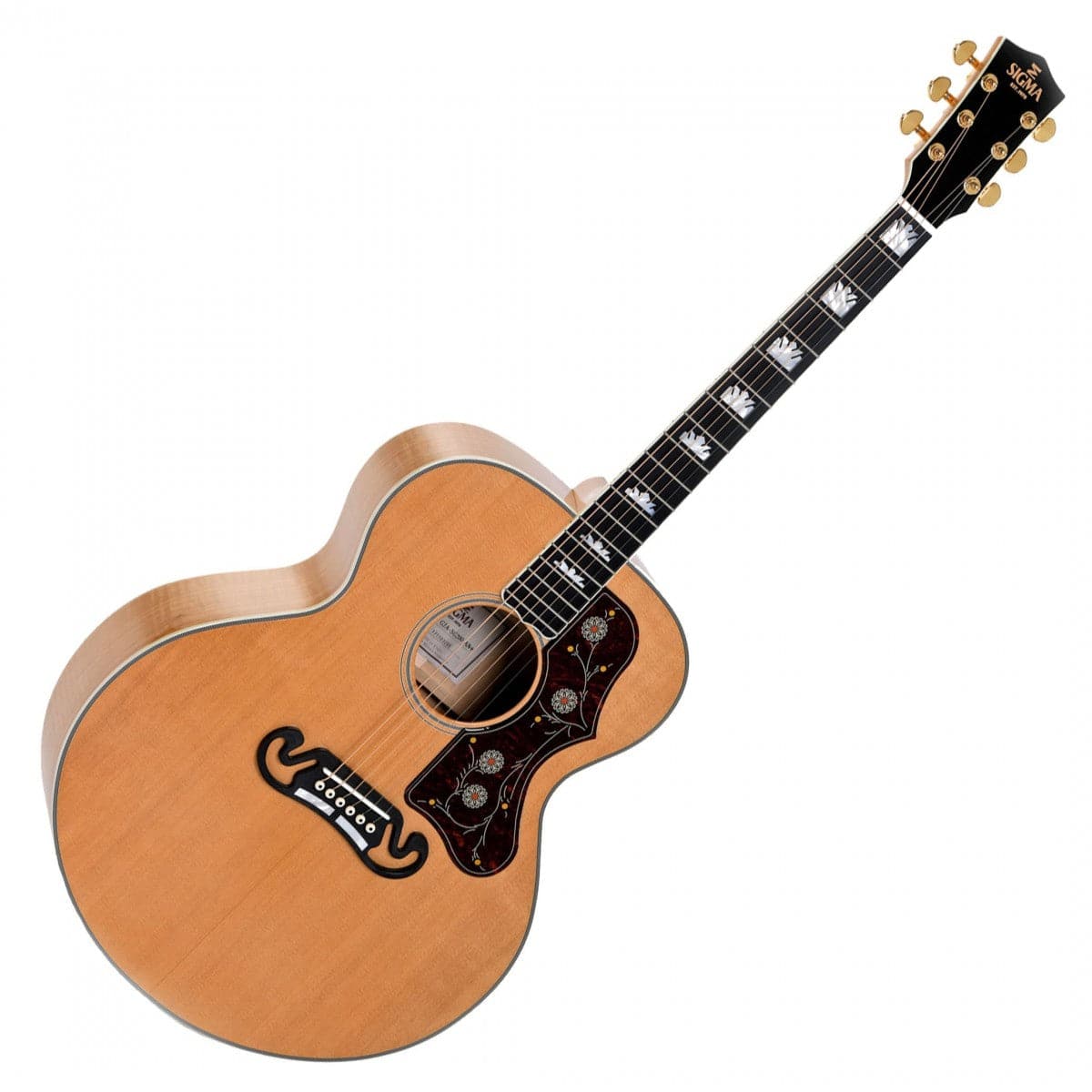 Sigma SG Series GJA-SG200 Jumbo Electro Acoustic Guitar - Antique Natural with Case