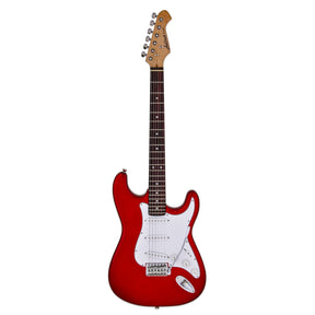 Aria STG-003 Electric Guitar - Black, Blue, Red and White