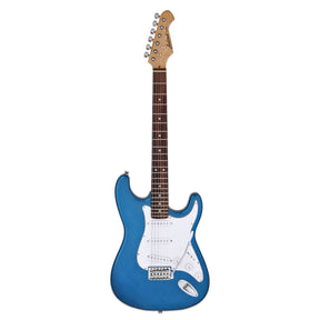 Aria STG-003 Electric Guitar - Black, Blue, Red and White