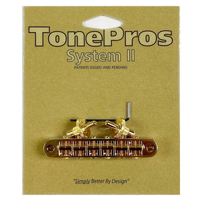 TonePros T3BP Tune-o-Matic Bridge for Gibson Les Paul / SG - Gold