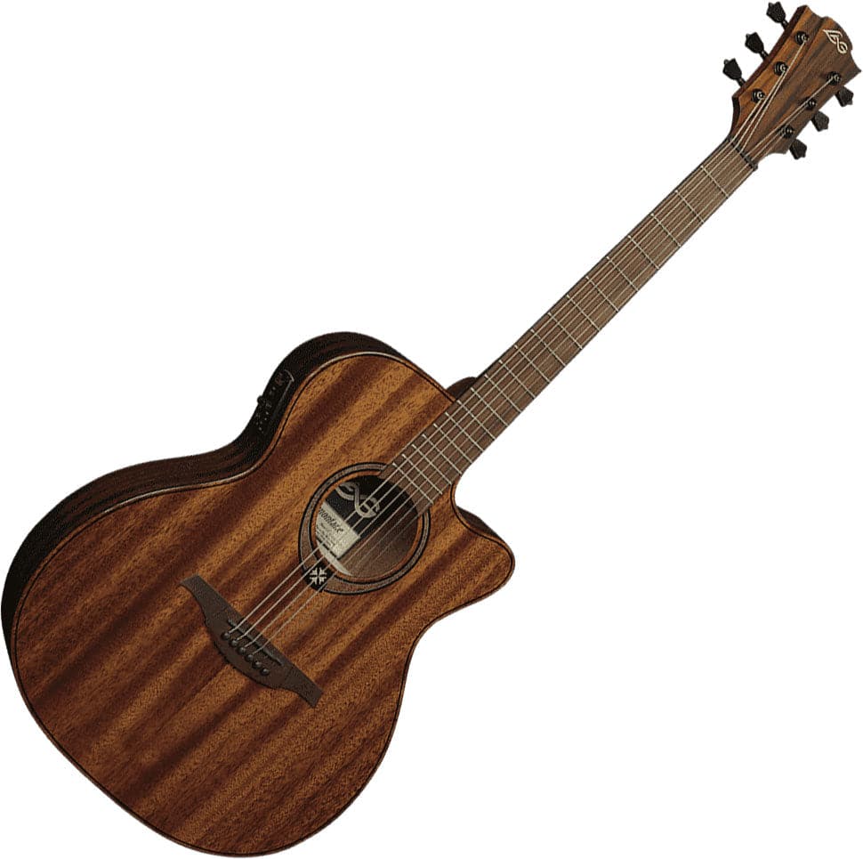 LAG T98ACE Electro Acoustic Guitar - Mahogany Gloss