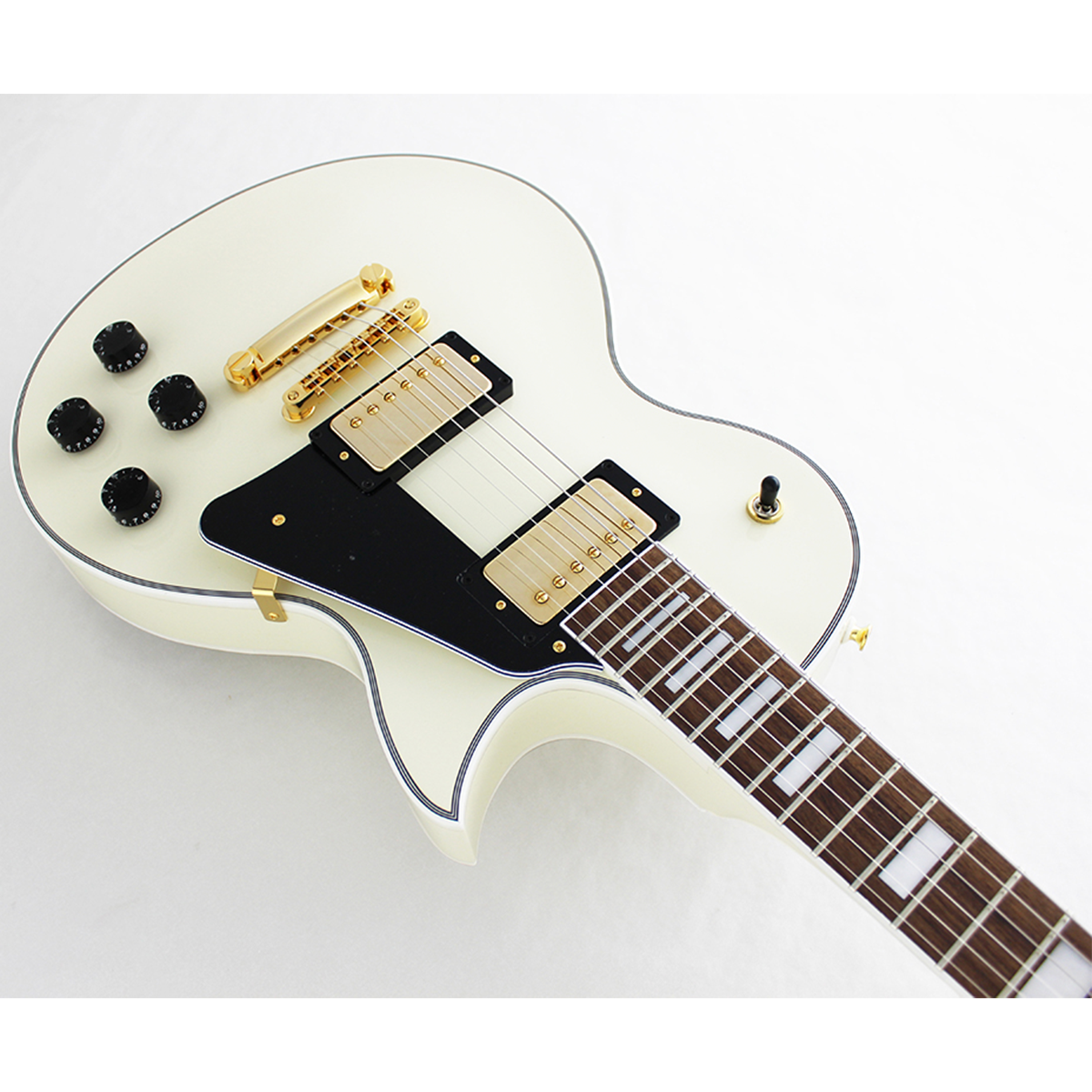 Fujigen FGN NLC10RMP Neo Classic Single Cutaway Electric Guitar - Antique White w/Case